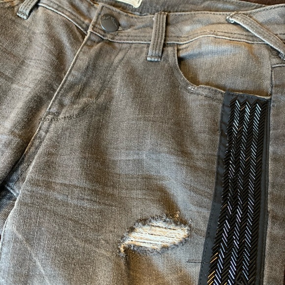 Free People Grey Embellished skinny jeans - Picture 4 of 12